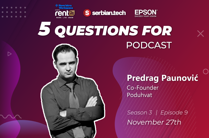 "5 questions for..." Predrag Paunovic featured