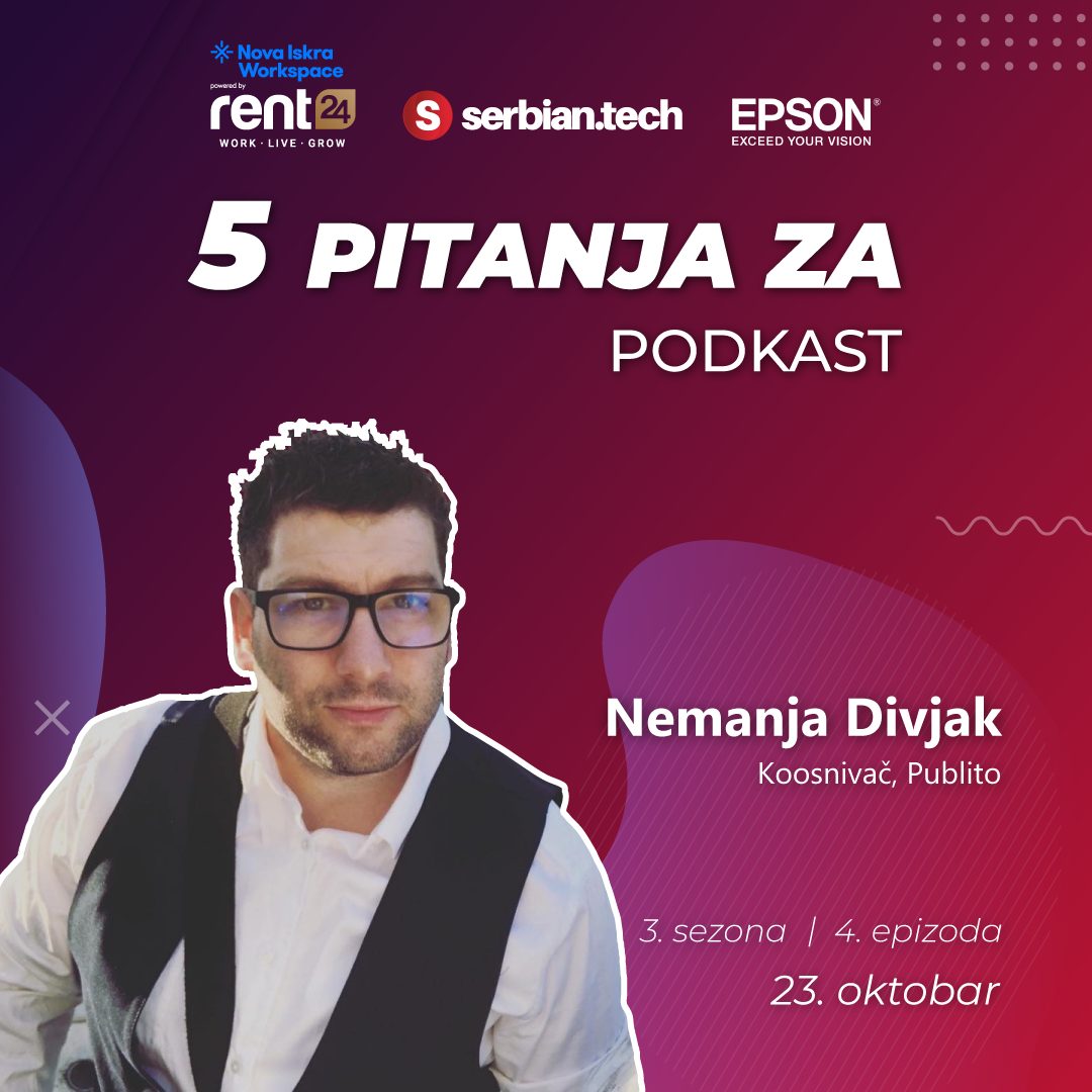 Nemanja Divjak gost "5 pitanja za..." podkasta