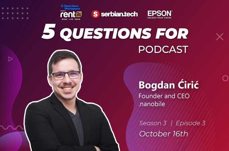 Bogdan Ciric on "5 questions for" podcast
