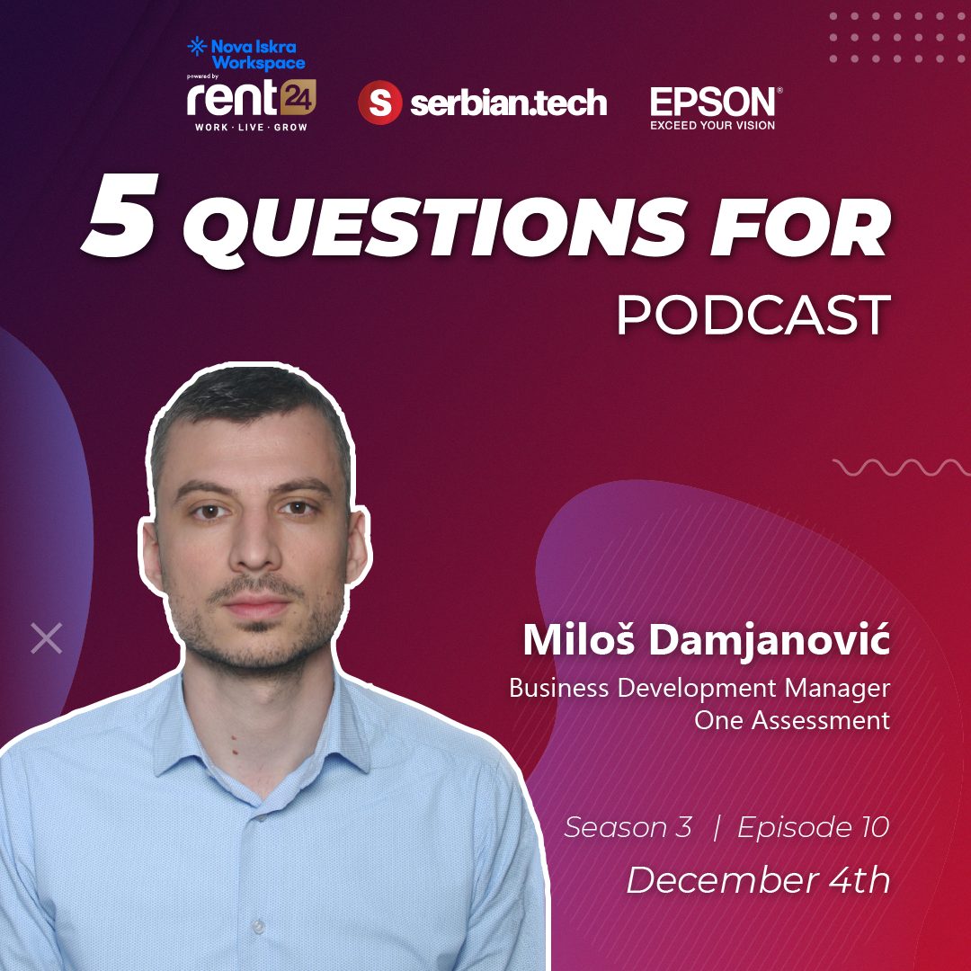 Milos Damjanovic guest on "5 questions for..." podcast