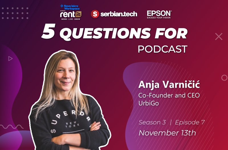 Anja Varnicic featuring on "5 questions for..." podcast